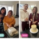 Synergy Recruitment co-founders cutting a celebration cake in 2018 and again on the company's 8th birthday in 2026